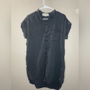 Cloth & Stone Charcoal Shirt Dress